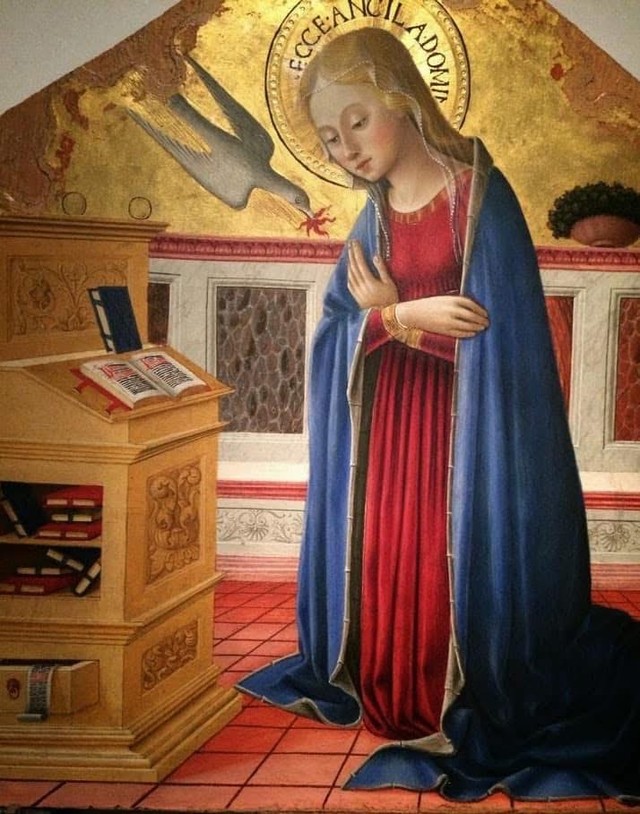 The Virgin Annunciate, Bartolomeo Caporali